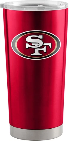 San Francisco 49ers 20 oz Stainless Steel Insulated Ultra Travel Tumbler Mug Cover