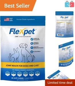 Natural Pain Reliever with Cetyl Myristoleate - Dog Chews for Joint Support - Picture 1 of 7