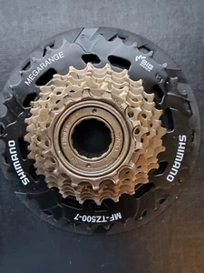 1X Shimano 7 Speed MF-TZ500-7 Index 14-28 Freewheel Block Screw On - Picture 1 of 4
