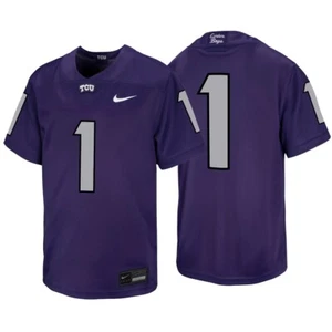 Nike TCU Horned Frogs Untouchable Football Jersey - #1 - Purple - Picture 1 of 1