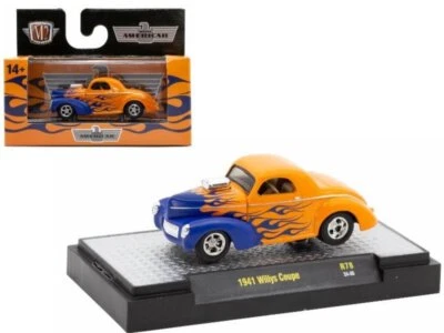 Willys Coupe - 1941 - blue / orange - M2 1:64 - Immagine 1 di 4