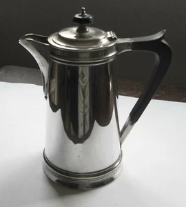 Antique Silver Plated Water/Coffee Jug-Ebonised Handle & Finial-Excellent-B&G - Picture 1 of 12