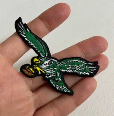 Philadelphia Eagles VINTAGE Embroidered Iron On Patch Embroidery 3 in NFL green - Image 1 of 4