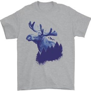 Moose Forest Ecology Environment Mens T-Shirt 100% Cotton - Picture 1 of 102