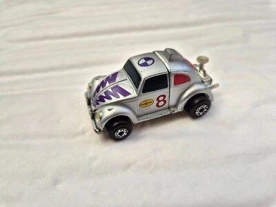 VINTAGE 1990'S MATCHBOX CONNECTABLES VEHICLES 2 PIECE GREY VW BEETLE #8 CAR SET - Image 1 of 4