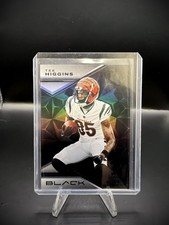 2023 PANINI BLACK #23 TEE HIGGINS BASE BLACK HOLO CINICINNATI BENGALS