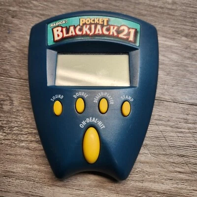 Vintage Radica Pocket Blackjack 21 1999 Handheld Electronic Game TESTED - Image 1 of 4