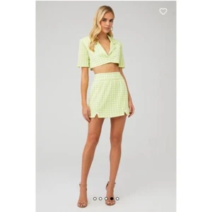 Blazer For Love & Lemons Verde Guinga Cuadros S. $167 - Imagen 1 de 6