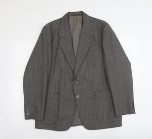 Chaqueta de traje C&A para hombre gris pata de gallo mezcla de poliéster talla M regular - Imagen 1 de 10