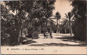Postal de colección Túnez Bizerte Le Square d'Europe C318 - Imagen 1 de 2