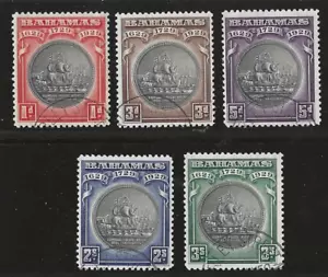 BAHAMAS 1930 SCOTT # 126-130 COMPLETE LIGHTLY USED SCOTT # 85-90 VERY FINE - Picture 1 of 1