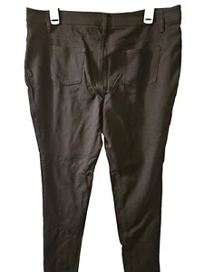 Size 1X Ava & Viv Womens Black Stretch Jeans Coin Pocket Design Tapered Leg   - Picture 1 of 3