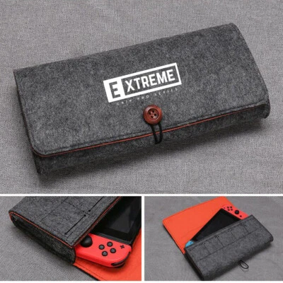 Portable Travel Bag for Nintendo Switch Carrying Case Felt Pouch Storage Bag - G - Image 1 of 4