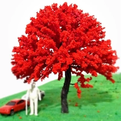 HO/OO Scale 2PC 10-15CM Miniature Garden Trees DIY Railway Scene Plants Parts - Image 1 of 2
