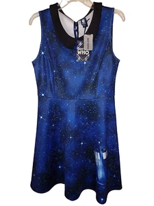 Abito pattinatore LG Doctor Who Tardis Galaxy tema caldo BBC cosplay NUOVO con etichette - Foto 1 di 9