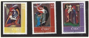 IRELAND 2001 CHRISTMAS SET 3 UNMOUNTED MINT, MNH - Bild 1 von 1