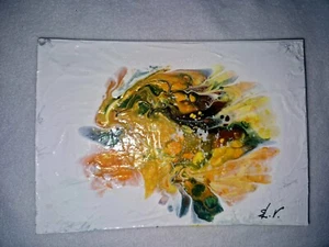 Bilder handgemalt Aquarell Pouring Art Einzelstücke jedes Bild ein Original - Bild 1 von 1