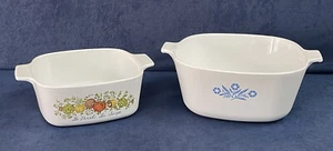Vintage Corning Ware Auflaufform 2-teiliges Set LESEN - Bild 1 von 21