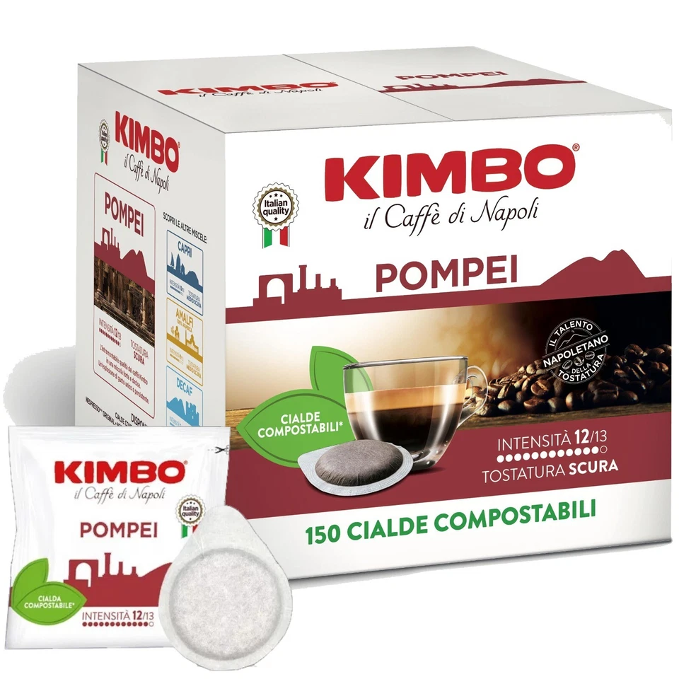 Cialde Caffè Kimbo Miscela Pompei Formula Bar Espresso Napoletano Filtro 44 MM