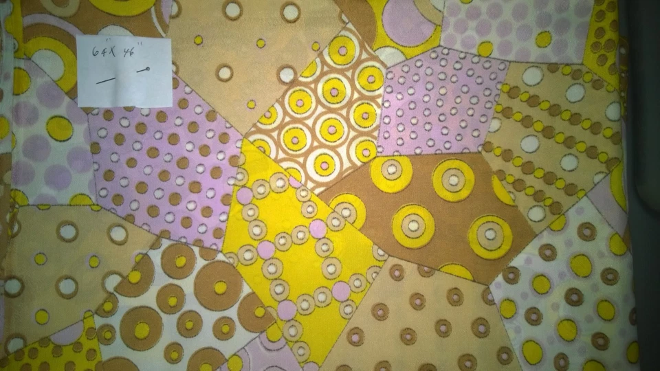 Remnant Fabric Polyester Crepe Geometric Pattern 64" x 46"  - Image 1 of 1