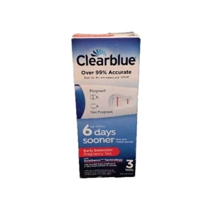 Clearblue Schwangerschaftstest Früherkennung (3 Tests extra breite Spitze) 99+% genau - Bild 1 von 5