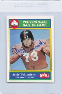 1990 Swell HOF #123 Arnie Weinmeister Signed Auto *K6681 - Picture 1 of 2