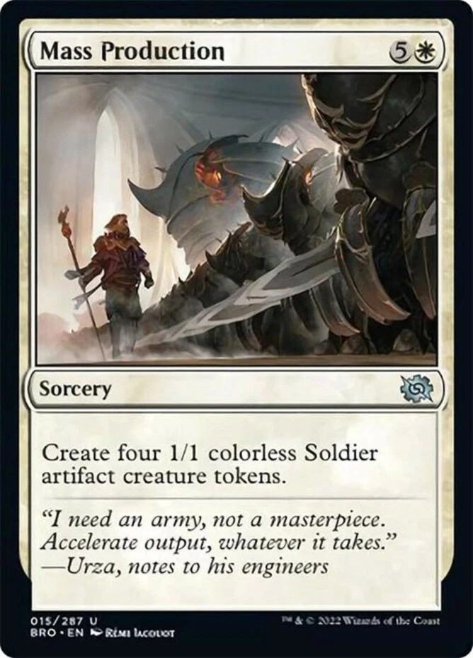 x1 Mass Production - The Brothers' War - NM - MTG - Image 1 of 1