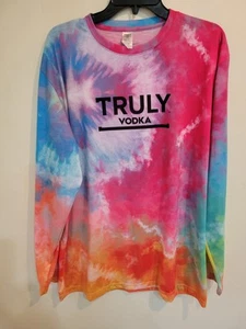 Truly Vodka Mens Size XXL Tie-Dye Long Sleeve Jersey Shirt NWOT - Picture 1 of 4