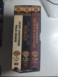 VHS Clint Eastwood Collector's Edition Josey Wales, Pale Rider, Unforgiven - Picture 1 of 5