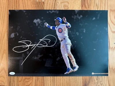 Sammy Sosa Signed 12x18 Custom Spotlight Photo - JSA COA - HUGE AUTOGRAPH! - Image 1 of 3