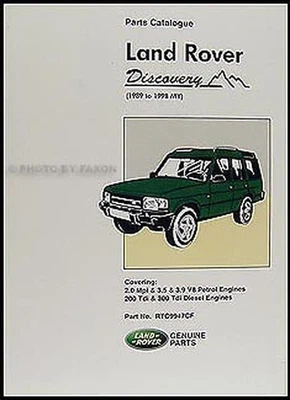 Catalogo Parti Land Rover Discovery 1990 1991 1992 1993 1994 1995 1996-1998 - Immagine 1 di 2