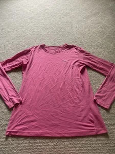 Nike Shirt Large Pink Coral Element Dri-FIT Running Crew Long Sleeve - Picture 1 of 3