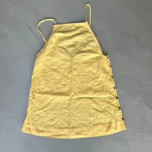 Free People free-est Beachside Cotton-Linen Mini Dress. Yellow. Medium. - Picture 1 of 7