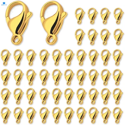 50 PIEZAS Cierres de garra de langosta - Oro 18K para hacer joyas -  Foto 1 de 4