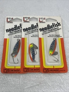 (3) Cucharas oscilantes de pez aguja Luhr Jensen talla 1, plateadas Org Bl, 1051-001-0734 - Imagen 1 de 5