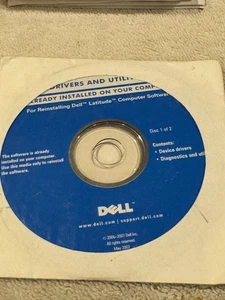 Dell Drivers & Utilities Reinstalling Dell Latitude Computer Software  2 Discs - Picture 1 of 1