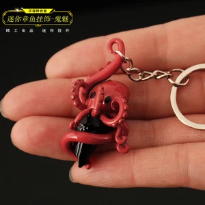Schlüsselanhänger VALORANT Geist Mini Oktopus rot Ganzmetall Anhänger Ornament Männer Geschenk 1 Stck. - Bild 1 von 2