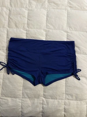 Pantalones cortos de natación ajustables Beach House Blake para mujer azules talla 14 lados ceñidos usados en excelente estado Foto 1 de 4