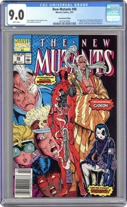 New Mutants #98N Newsstand Variant CGC 9.0 1991 4433307009 1st app. Deadpool - Picture 1 of 2