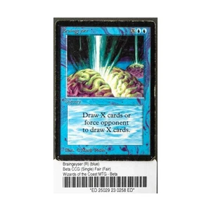 WOTC MtG Beta Braingeyser (R) Fair - Picture 1 of 2