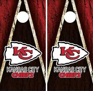 Kansas City Chiefs Cornhole Board envoltura de vinilo - calcomanía adhesiva VZ551 - Imagen 1 de 2