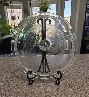 Olla de barro Rival vintage vidrio original 10 1/4" tapa de repuesto SOLO - CHIP PEQUEÑO - Imagen 1 de 4