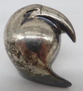 DANSK Designs Silber Teller Briefbeschwerer TOUCAN Made in Japan Vintage Vogel Dekor - Bild 1 von 6