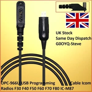 OPC-966 OPC-966-U USB RIB-Less Cable de Programación para Radios Icom F30 F40 F50 F60 - Imagen 1 de 4