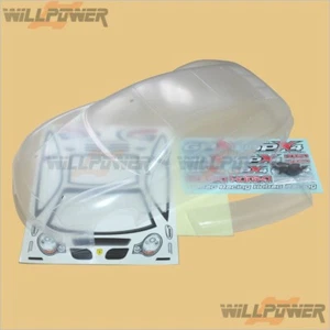 GPX4 Clear Body Shell Prosche #22129 (RC-WillPower) Hobao Hyper 4X4 On-Road Car - Picture 1 of 2