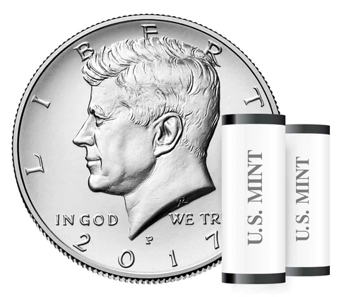 2017 P&D KENNEDY HALF DOLLAR Set (2 COIN SET) GEM Quality Cover
