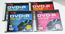 Prism DVD+R In The Thin Line Jewel Cases 4-Pack  4.7 GB 120 Minute Video NOS