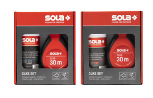 Sola Chalk Line Reels CLKS Set + Powder Red