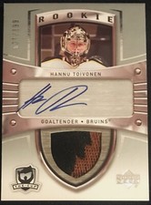 Hannu Toivonen Patch / Autograph rookie card #108 - 061 / 199, 2005 06 The Cup