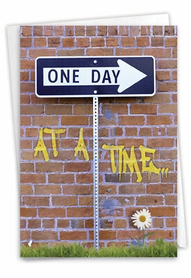 1 tarjeta de recuperación divertida con sobre - un día a la vez 9707 Foto 1 de 4